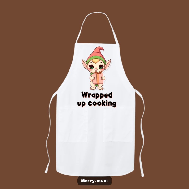 Funny Elf Animal Apron: Happy Gift Holder, Kitchen Funny Gift!