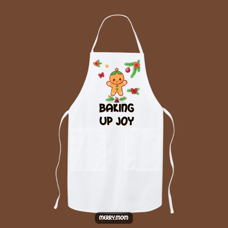 Funny Gingerbread Man Apron - Bake with Holiday Joy!
