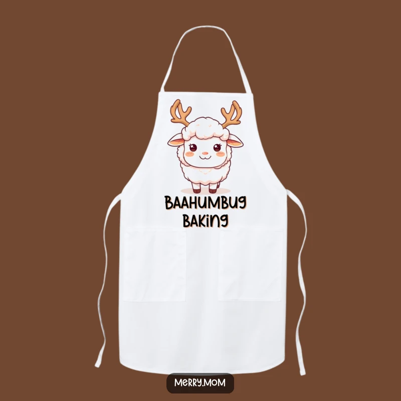 Funny Sheep Reindeer Antlers Apron: Hilarious Kitchen Fun & Chef Gift