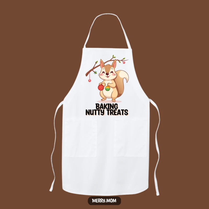 Funny Squirrel Apron: Decorating Branch, Kitchen Funny Gift!