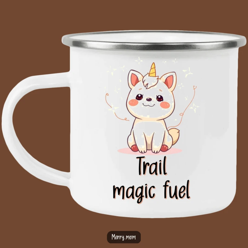 Funny Gleeful Animal Fairy Lights Camping Mug - Outdoor Adventure Gift
