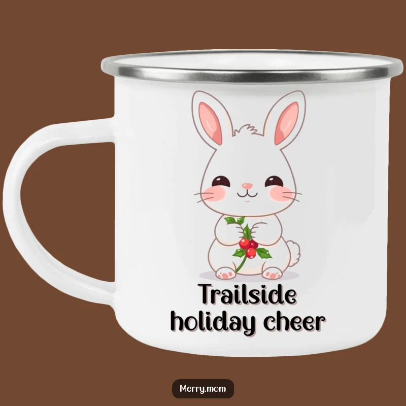 Funny Kawaii Bunny Camping Mug: Adventure with This Sweet Holly Companion!