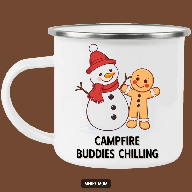 Funny Snowman Gingerbread Camping Mug: Durable Outdoor Christmas Drinkware, Epic Funny Gift