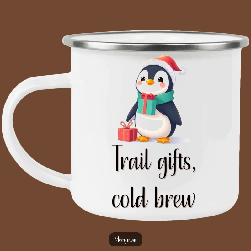 Funny Penguin Gift Balance Camping Mug: Durable Outdoor Christmas Drinkware, Epic Funny Gift