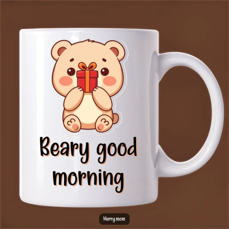Funny Bear Present Mug: Adorable Illustrated Gift for Bear Lovers & Kids