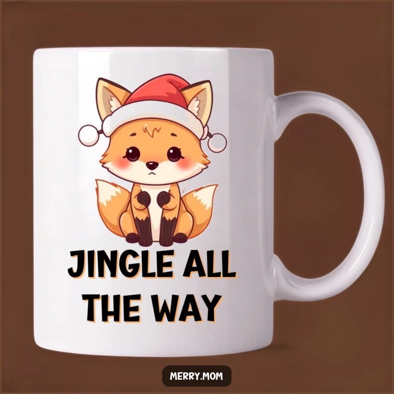 Funny Santa Fox Mug: Hilarious Holiday Gift for Animal Lovers