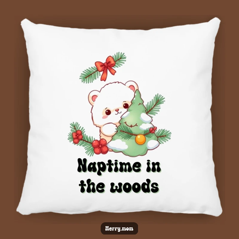 Comfy Funny Fluffy Creature Pillow - Cozy Hideaways and Holiday Dreams