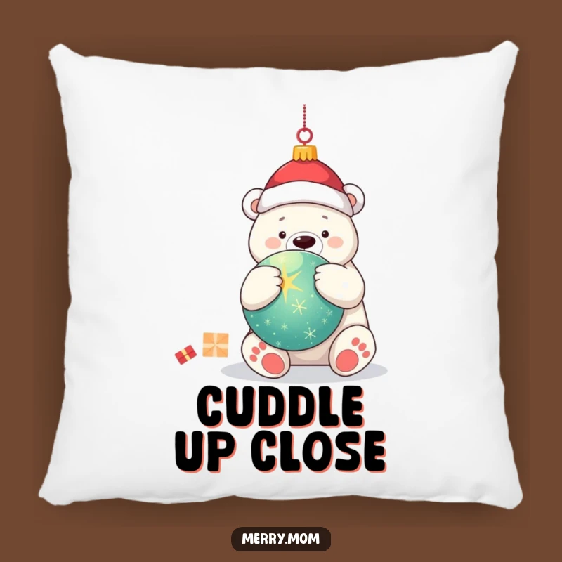 Cozy Funny Kawaii Polar Bear Pillow: Ornament Hugging Comfort Decor