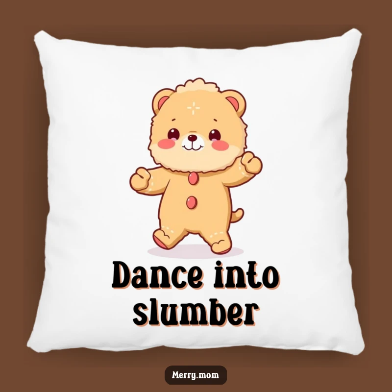 Funny Gingerbread Animal Pillow: Cozy Fluffy Jig, Holiday Accent Gift