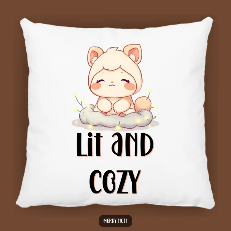 Funny Cozy Creature Pillow: Contented Sigh Decor, Great Relaxing Funny Gift