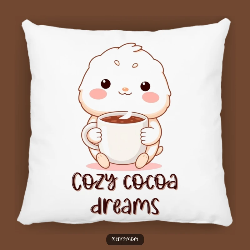 Funny Cozy Creature Pillow: Warm Smile Cocoa Decor, Great Funny Gift