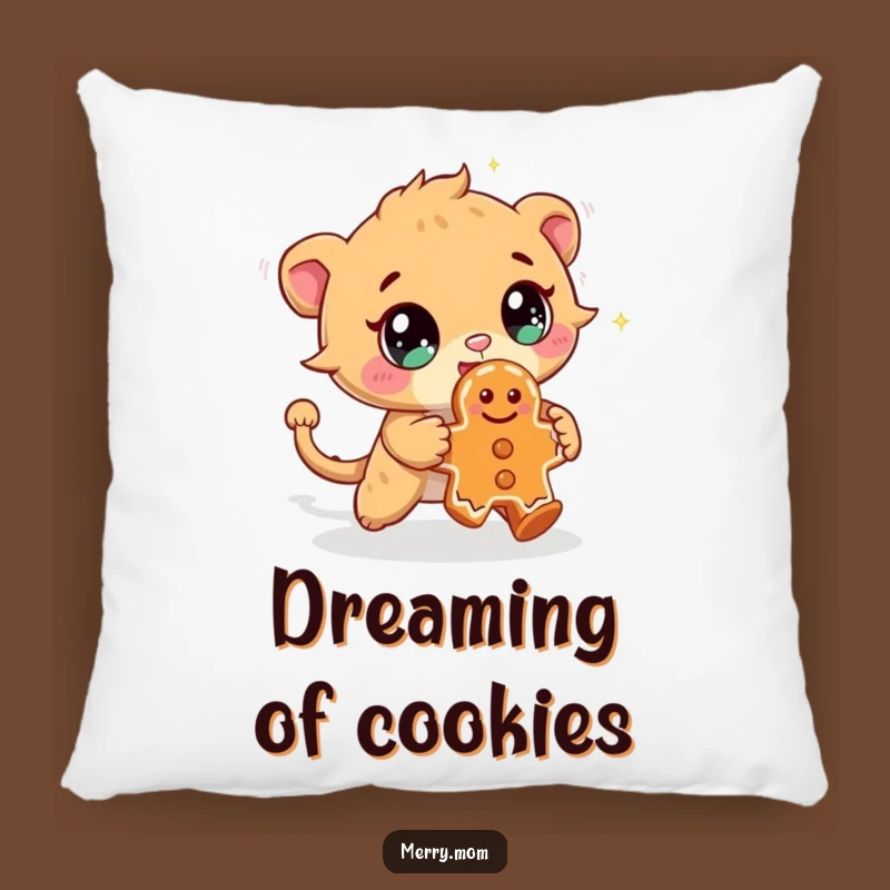 Funny Creature Pillow: Cookie Chase Theme, Great Cozy Funny Gift