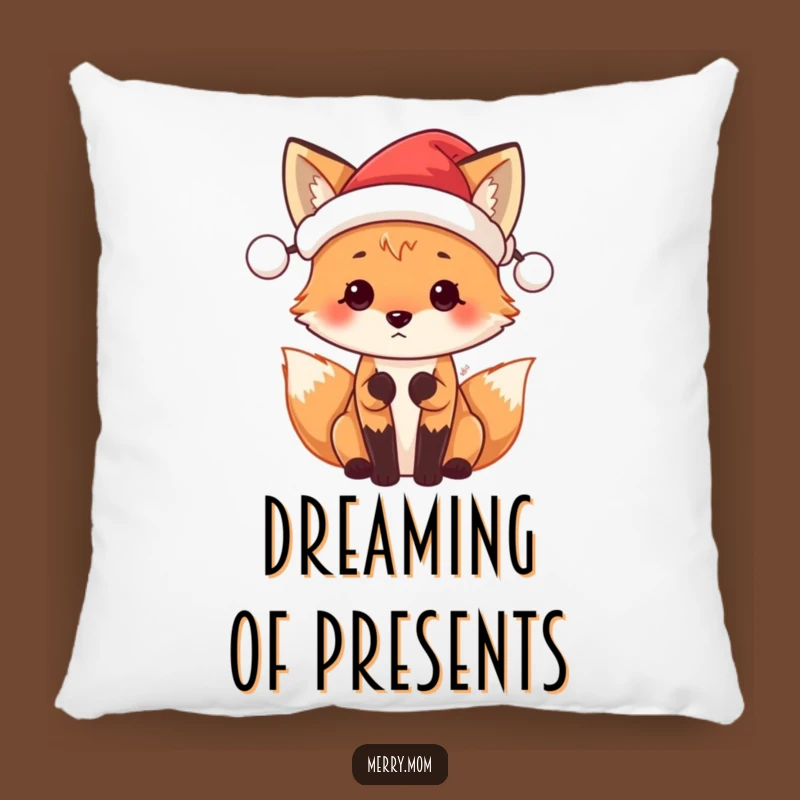 Funny Santa Fox Pillow: Cozy and Hilarious Holiday Accent Pillow