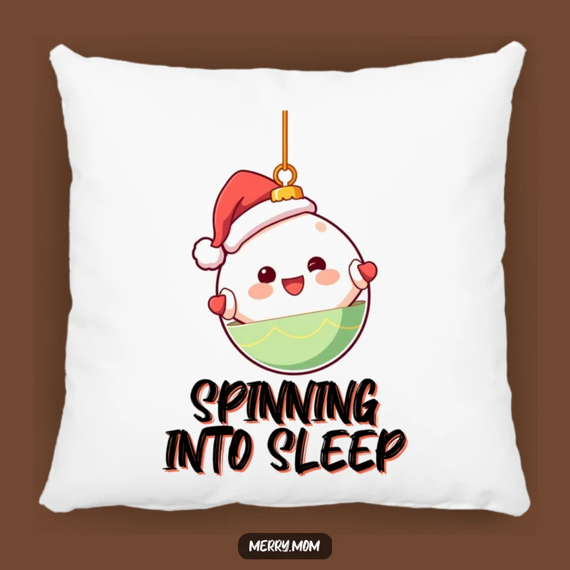 Funny Kawaii Ornament Pillow - Cozy Up with Festive Spins!