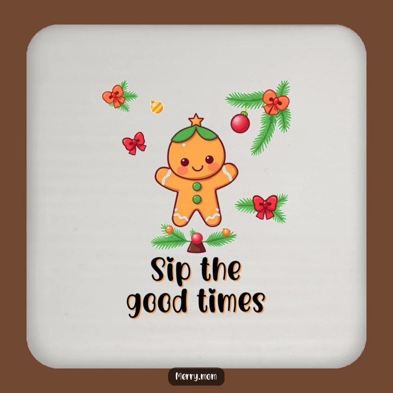 Funny Gingerbread Man Coasters - Protect Surfaces with Holiday Charm!