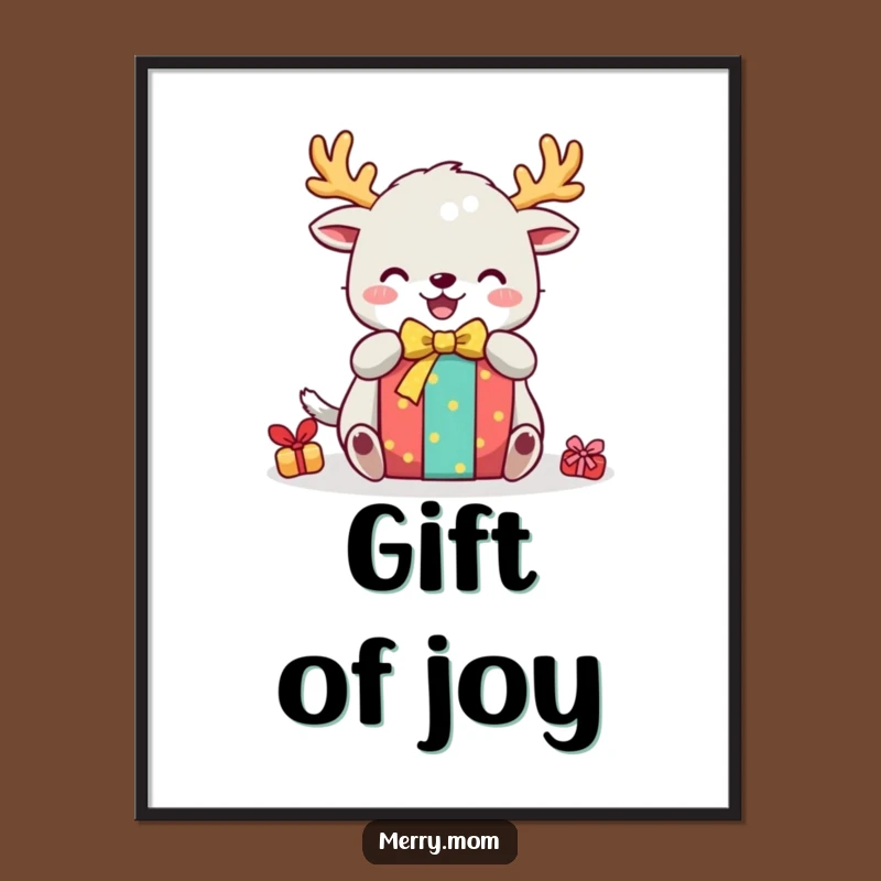 Funny Festive Creature Poster: Holiday Gift Art, Perfect Wall Decor Funny Gift
