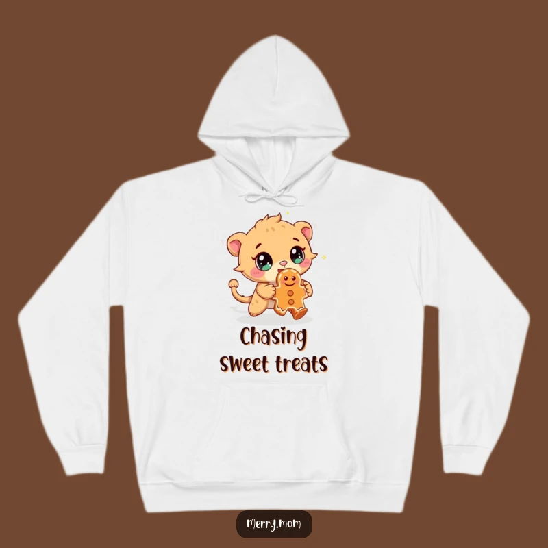 Cozy Funny Creature Hoodie: Cookie Chase Edition, Ultimate Fun Funny Gift