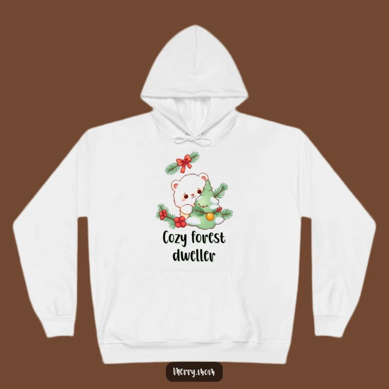 Cozy Funny Fluffy Creature Hoodie - Warmth and Whimsy Hide-and-Seek