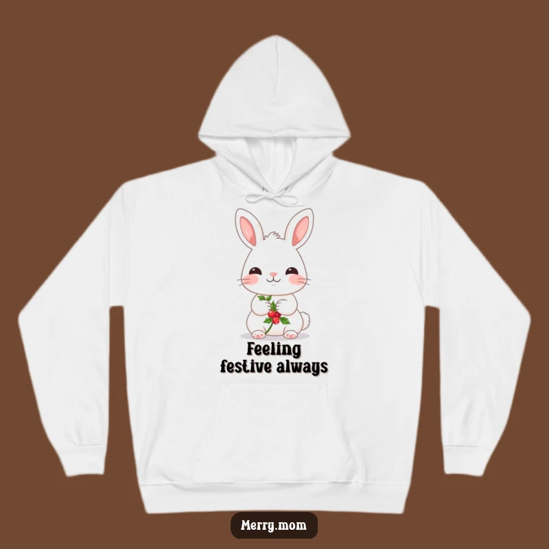Funny Kawaii Bunny Hoodie: Cozy Up with This Sweet Holly Holder!