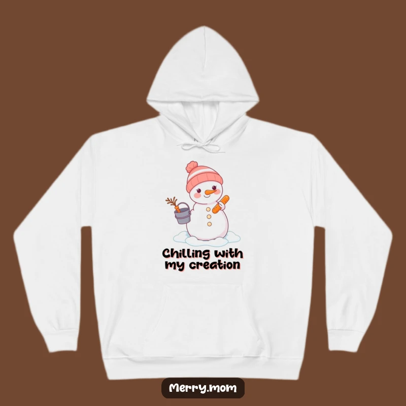 Funny Animal Snowman Builder Hoodie - Cozy Winter Warmth & Humor