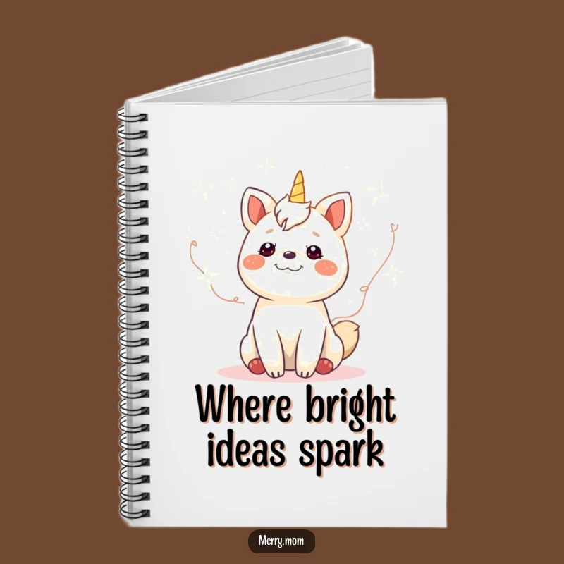 Funny Gleeful Animal Fairy Lights Notebook - Journal Your Joyful Thoughts