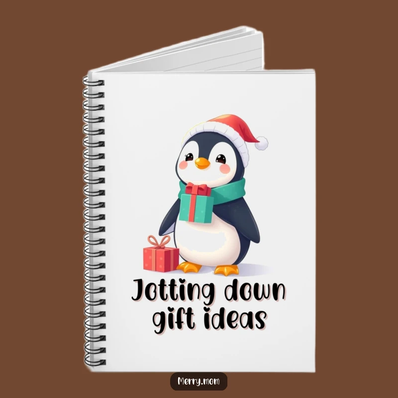 Funny Penguin Gift Balance Notebook: Cheerful Christmas Journal, Thoughtful Funny Gift