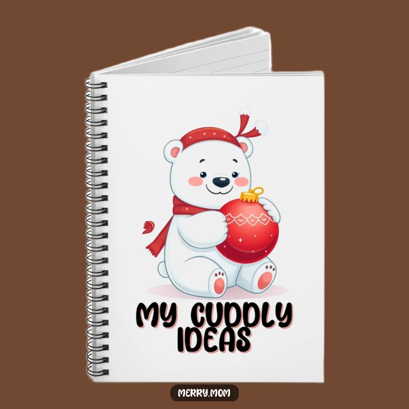 Funny Polar Bear Hug Notebook - Jot Down Your Holiday Wishes Gift