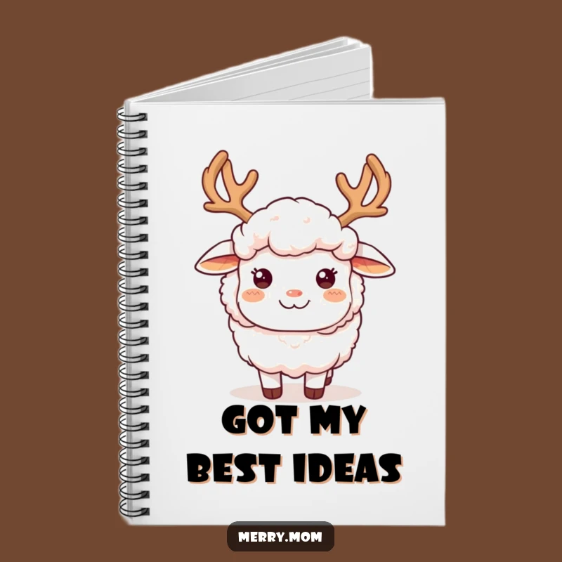 Funny Sheep with Antlers Notebook: Hilarious Journal for Notes & Gift Idea