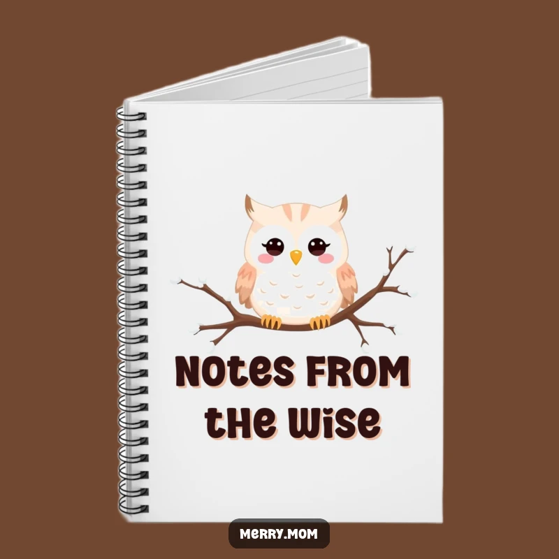 Funny Snowy Owl Notebook: Whimsical Winter Journal for Notes