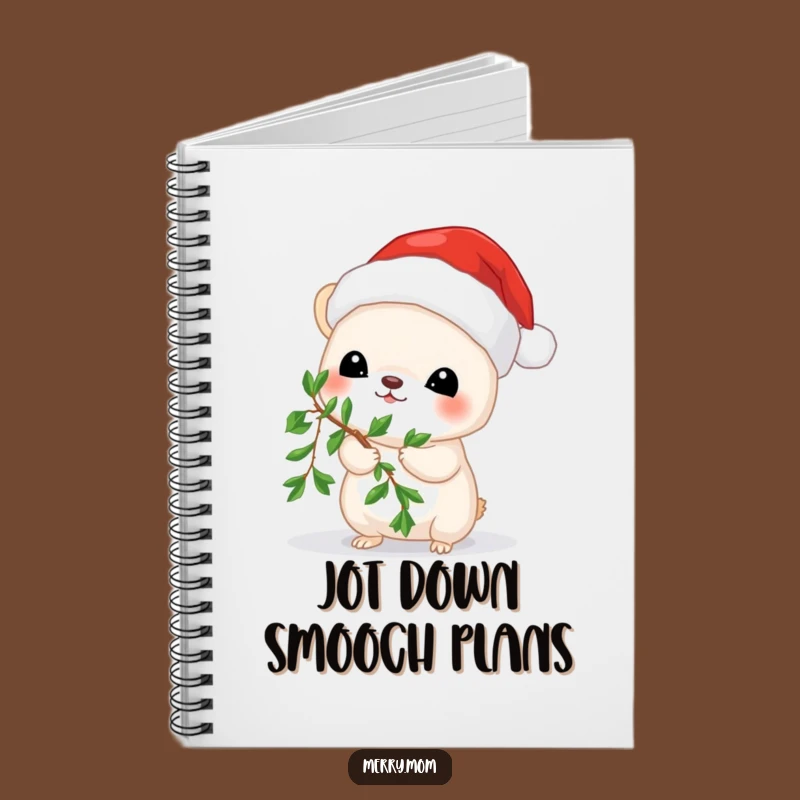 Funny Mistletoe Mouse Notebook: Cute Holiday Journal and Festive Animal Gift