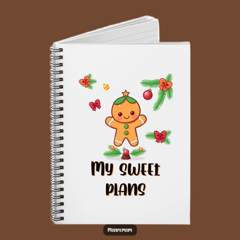 Funny Gingerbread Man Notebook - Jot Down Your Holiday Wishes!