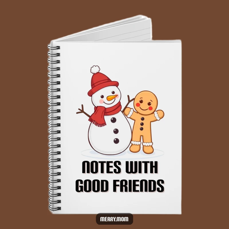 Funny Snowman Gingerbread Notebook: Cheerful Christmas Journal, Thoughtful Funny Gift