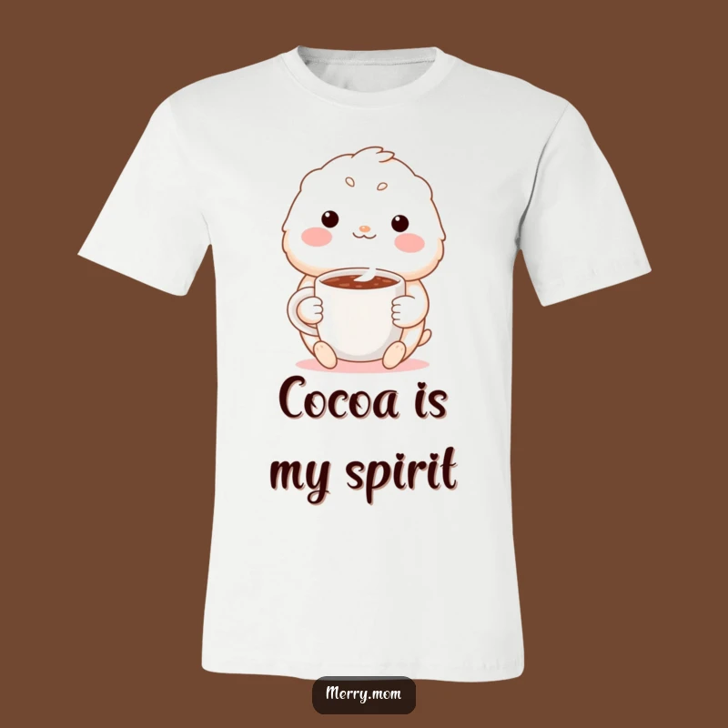 Funny Cozy Creature T-Shirt: Warm Smile Cocoa Design, Great Relaxing Funny Gift