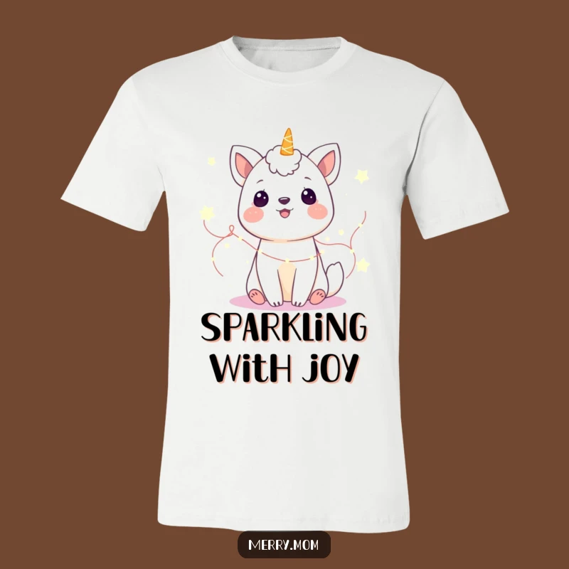 Funny Gleeful Animal Fairy Lights T-Shirt: Magical Glow Tee, Whimsical Funny Gift