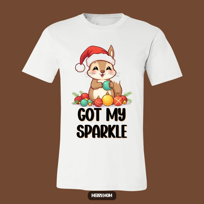 Funny Santa Squirrel T-Shirt: Ornament Hoarder, The Ultimate Kawaii Holiday Tee!