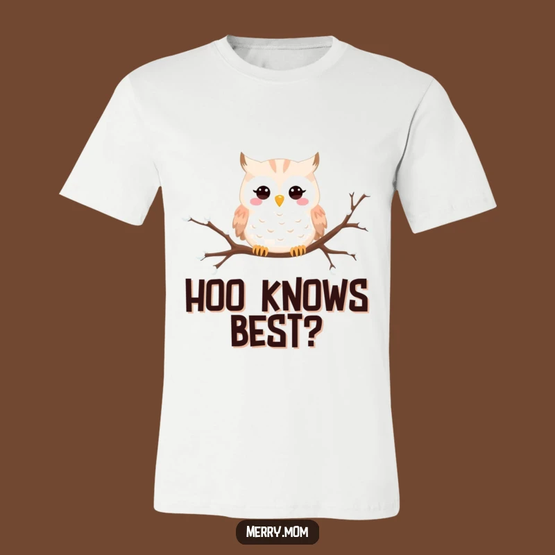 Funny Snowy Owl T-Shirt: Whimsical Winter Bird Tee Gift