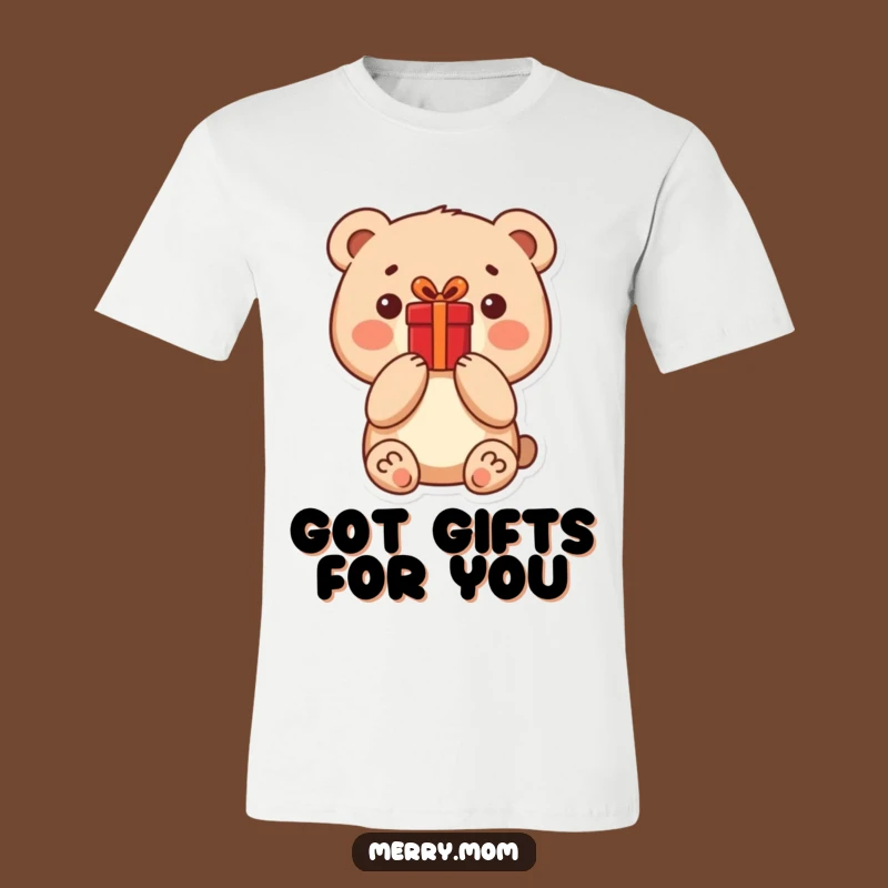Funny Bear Present T-Shirt: Cute Graphic Tee & Adorable Gift Idea