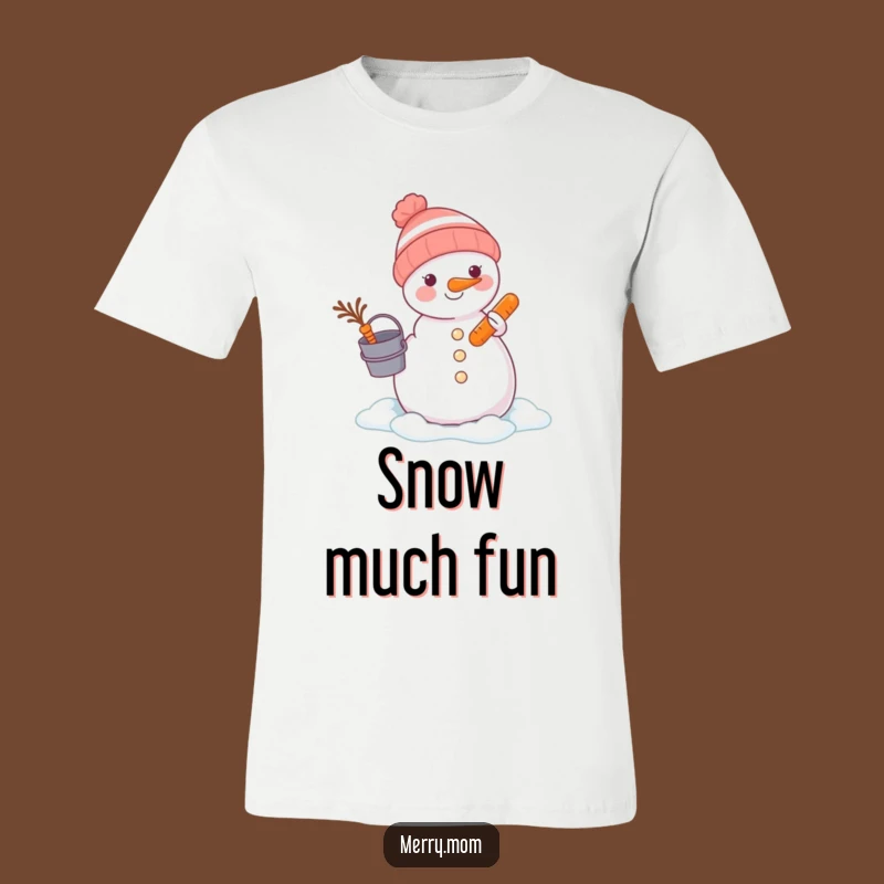 Funny Animal Snowman Builder T-Shirt - Comfy Winter Laughs Apparel